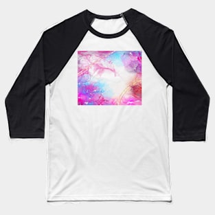 Abstract ink and metallics Baseball T-Shirt